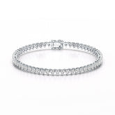 8.55 CT Lab Grown Heart shape Diamond Tennis Bracelet